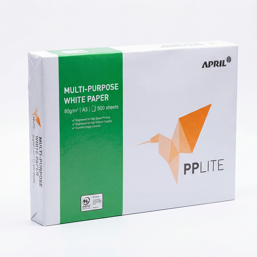 Папір для друку PP Lite A3 80 г/м2, 500 аркушів APRIL